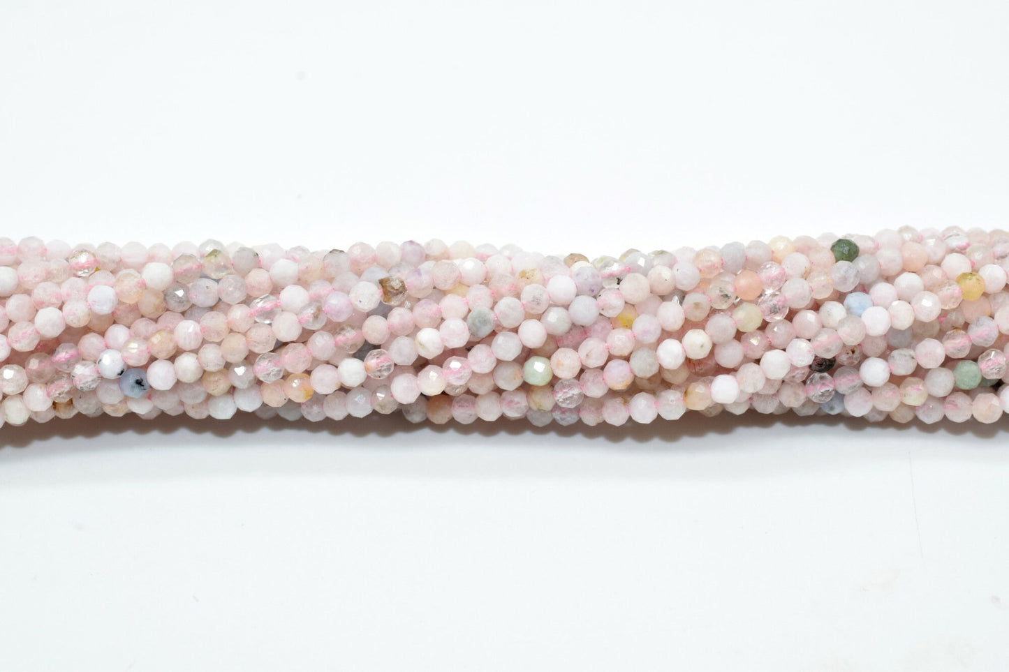 Pink Aquamarine beads,Gemstone Beads For Jewelry Making,Aquamarine Faceted beads, Micro Faceted bead,13 inch bead strand.pink rondelle beads