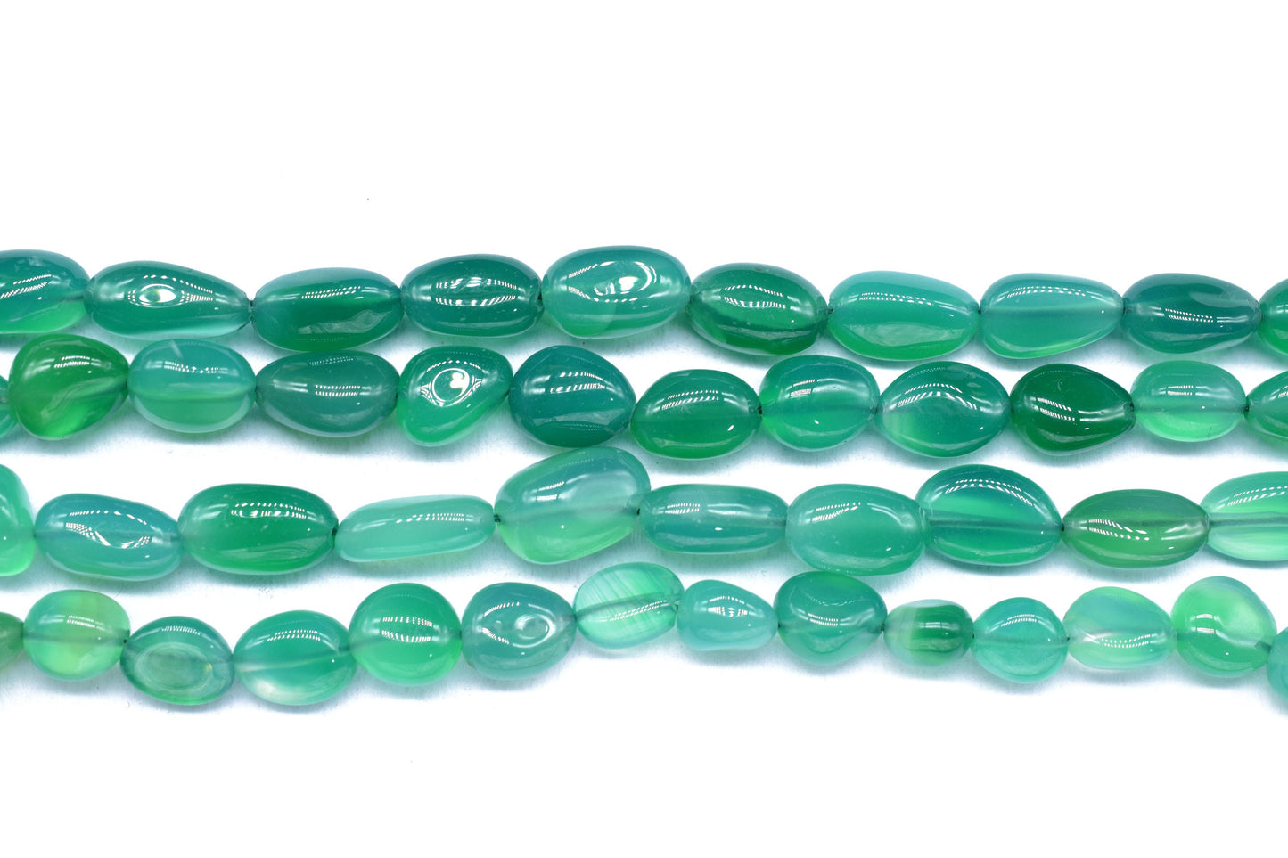 Natural Gemstone Nuggets Beads/Smooth Beads/Jewelry Making Craft/Green Onyx Nuggets Beads/Handmade Jewelry/Jewelry Component/B'day Gift