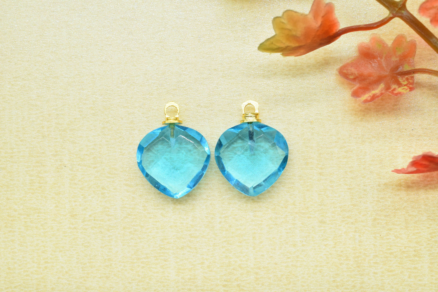 Handmade Single Bail Connector,Craft Supplies Link,Finding Component,Beads Jewelry,Gemstone Briolettes Pendants,Heart Shape Pendant Charm