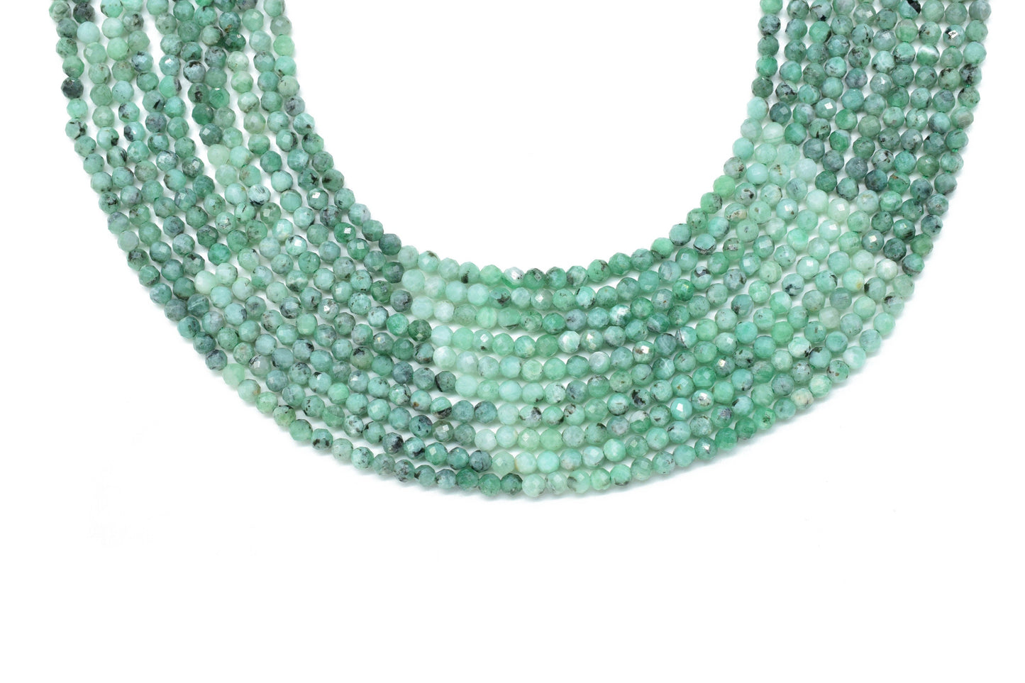 Natural Emerald Shaded Faceted Beads,Gemstone Bead Strand,Emerald Shaded Beads,Emerald Micro faceted beads,precious Strand Beads,