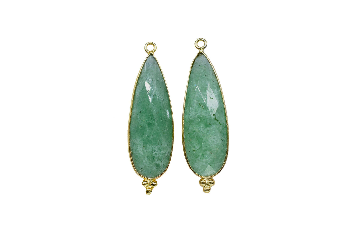 Green strawberry 10x30mm Bezel charms,Bezel Link Supplies,Green strawberry Jewelry,Brass Connector Pendant,GemstoneTeardrops Green Pendant