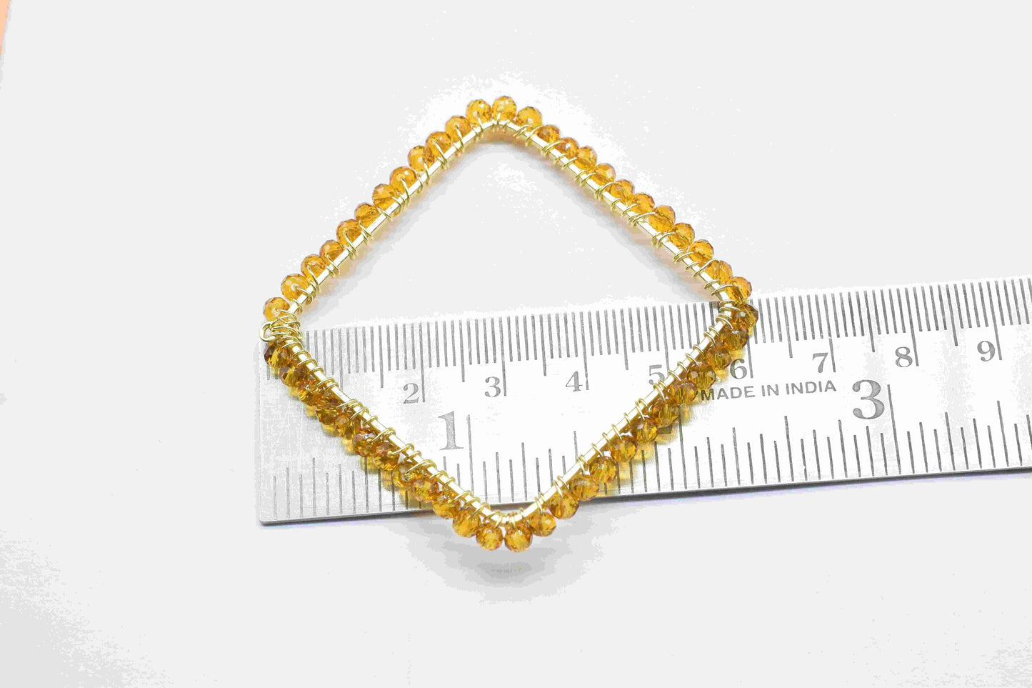 Citrine Beaded Earring Connector,Gemstone Wire Wrapped Components,Dangle Earring Component,Finding Necklace,Pendant Jewelry Connectors,Gift