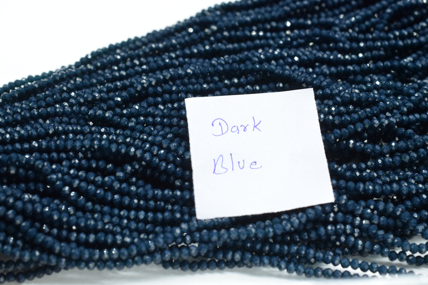 Dark Blue Aget 3.50mm Faceted Beads,Blue Aget Jewelry Making beads,Blue Gemstone Wholesale Beads supplier,Blue Aget Quartz Beads,Aget Beads