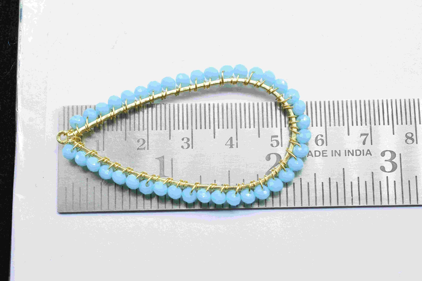 Turquoise Quartz Beaded Earring,Dangle Earring Components,Handmade Earring,Gemstone Components,Findings Earring Components,Connector Jewelry