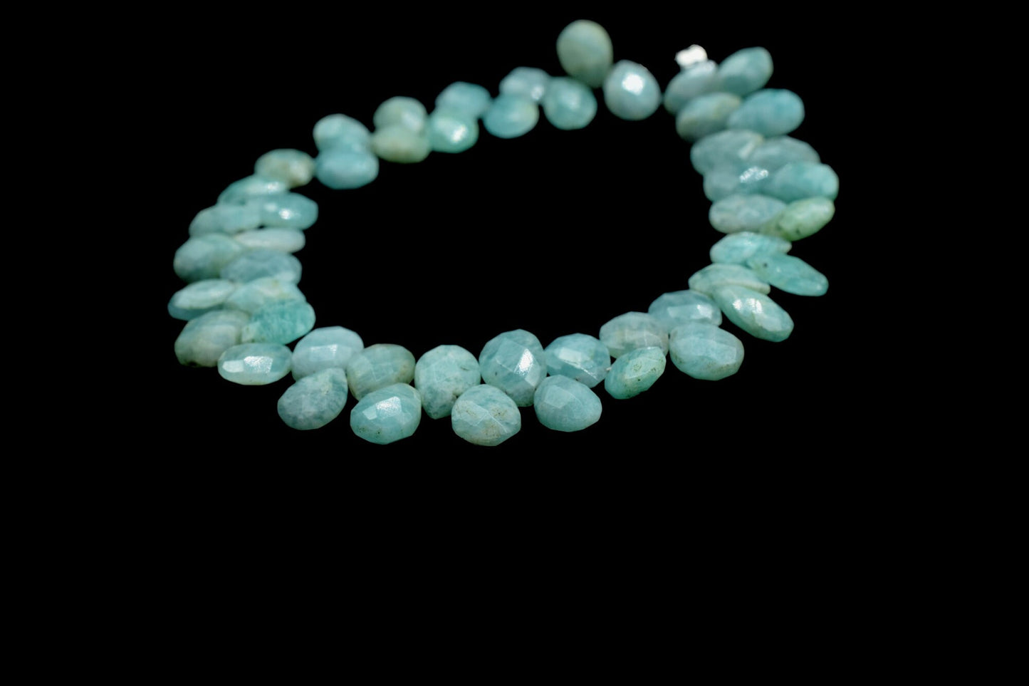 Amazonite Faceted 6x8mm Pear Shape Beads Strand,50pc Pear Shape Strand,Amazonite Teardrop Beads,Amazonite Faceted Beads,Amazonite Strands