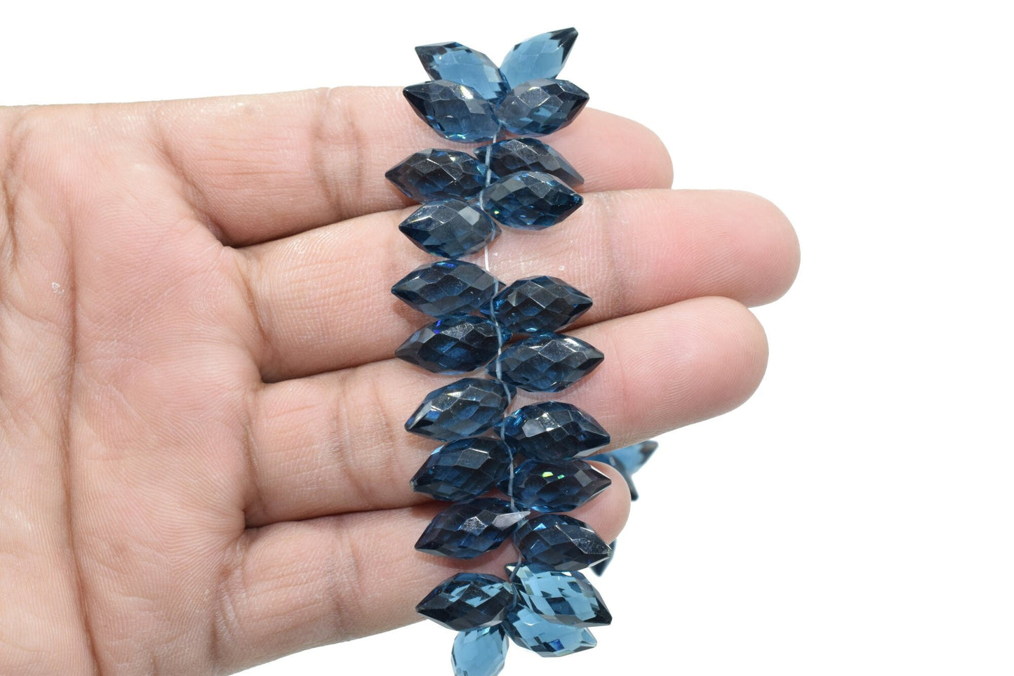 Natural Kyanite 7x14mm dew drope faceted beads,Kyanite Briolettes,AAA Quality Drops,Kyanite Dew Drop,Faceted Dew Drop,Dew Drop Briolettes