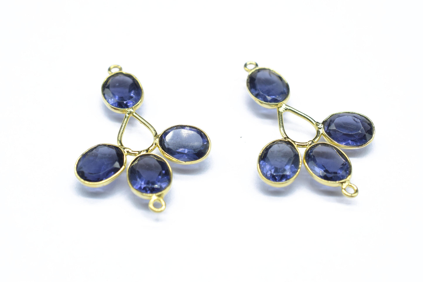 Amethyst Gemstone Component/Faceted Cut Stones/Earring Component/Gemstone Pendant/Jewelery Making/Dangle Earring/Wholesale Jewelery Supply