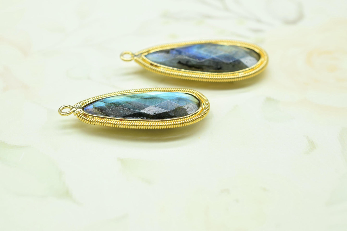 Labradorite 10x30mm Charms,Gemstone Bezel connector,Component Pendant,Labradorite Jewelry,Designer Pendant/Handmade Charms,Bday Gift