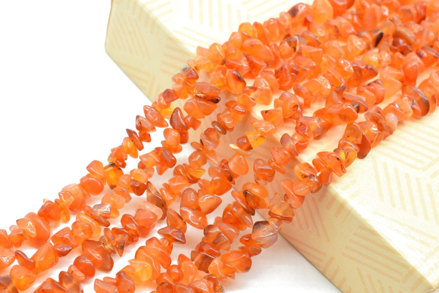 Carnelian Chip Beads Strand,Natural Orange Carnelian Uncut Chips Beads, Jewellery Making Uncut Beads For Jewellery Natural Uncut Chips Beads