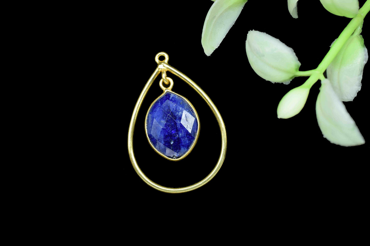 Handmade Bezel Pendant,Station Link Supply,Gemstone Components,Elegant Pendant Jewelry,Finding Teardrop Pendants,Components Dangle Earrings