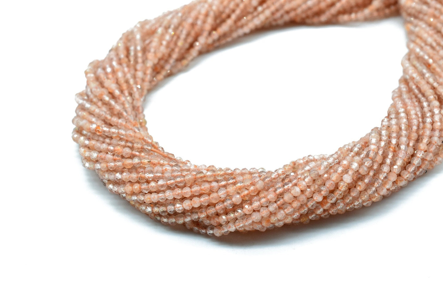 Sunstone beads,Orange color beads,2.5mm beads,AAA quality bead,Micro Faceted Beads,Semi Precious beads,Gemstone Faceted Beads,13 inch beads