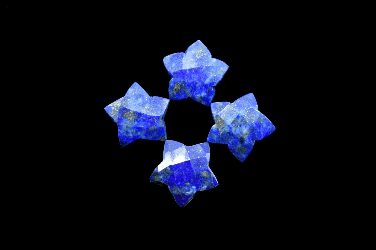 Lapis Lazuli 14mm carved star shape Briolettes,star shape Faceted Briolette,Gemstone,Hand Carved Briolette,Carving Gemstone,Carved stones
