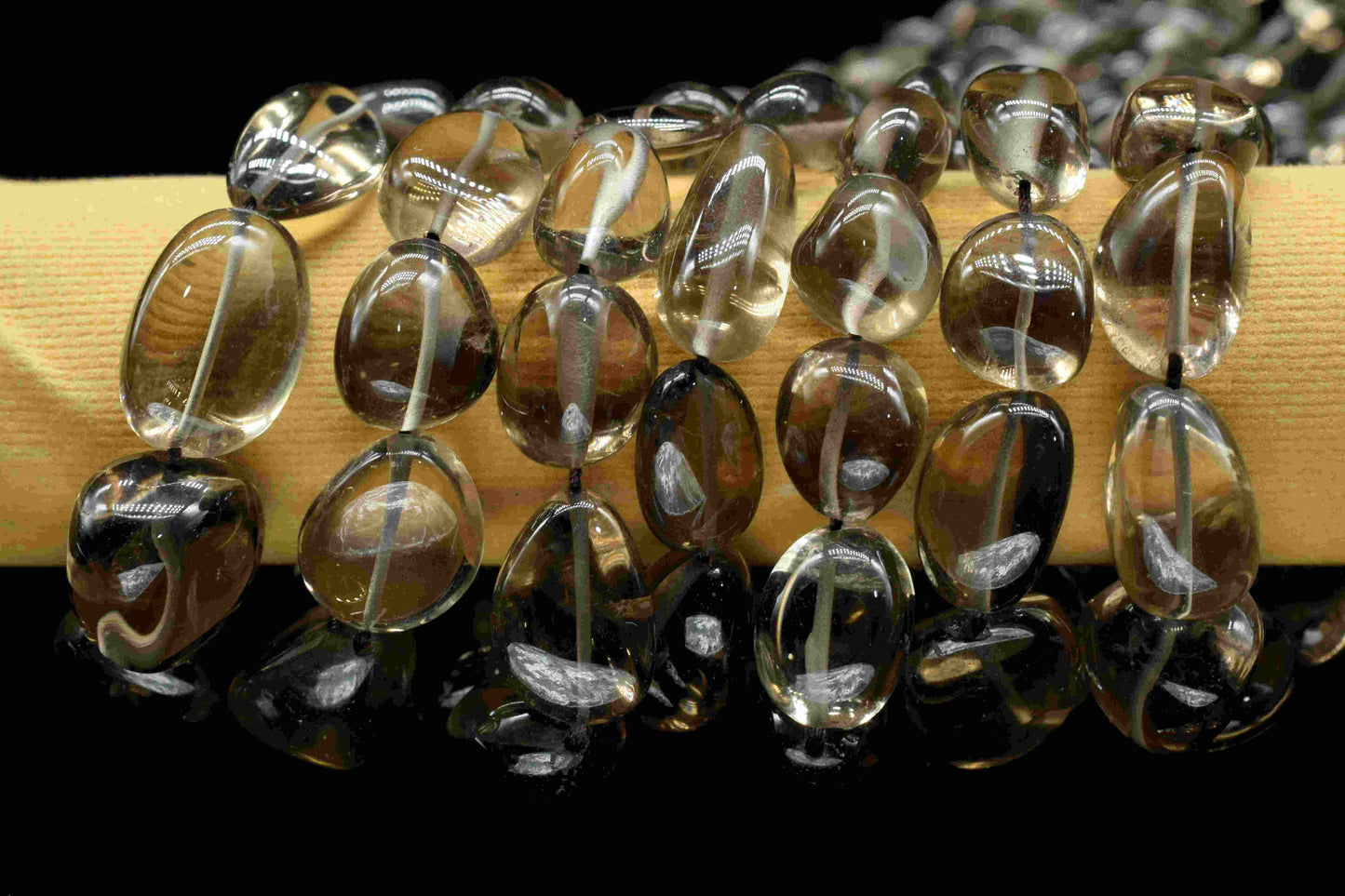 Smoky Quartz Smooth Oval Shape Briolettes,Smoky Oval Beads,Big Natural Smooth,Natural Smoky Plain Oval Beads, Smooth Beads, Plain Oval Beads