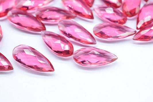 Pink Tourmaline 8X20mm Faceted Teardrop Beads,Tourmaline Faceted  Briolettes,Tourmaline Faceted Beads,jewelry making Bead,Pink Gemstone Bead