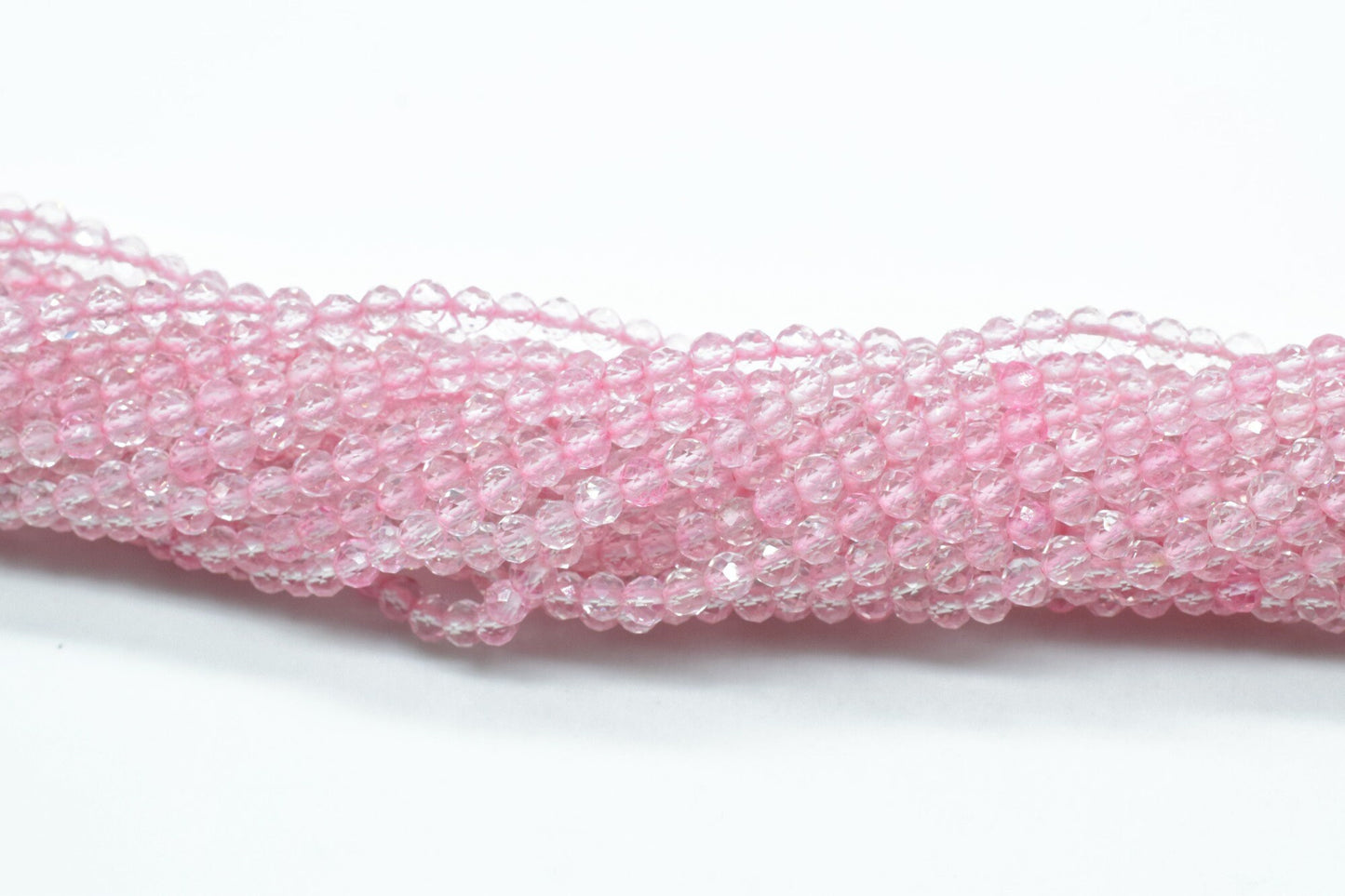 Pink Topaz Coated Faceted beads,Finest Quality beads strand,3.5 mm faceted beads,Rondelle Beads,Pink gemstone beads,Coated Beads