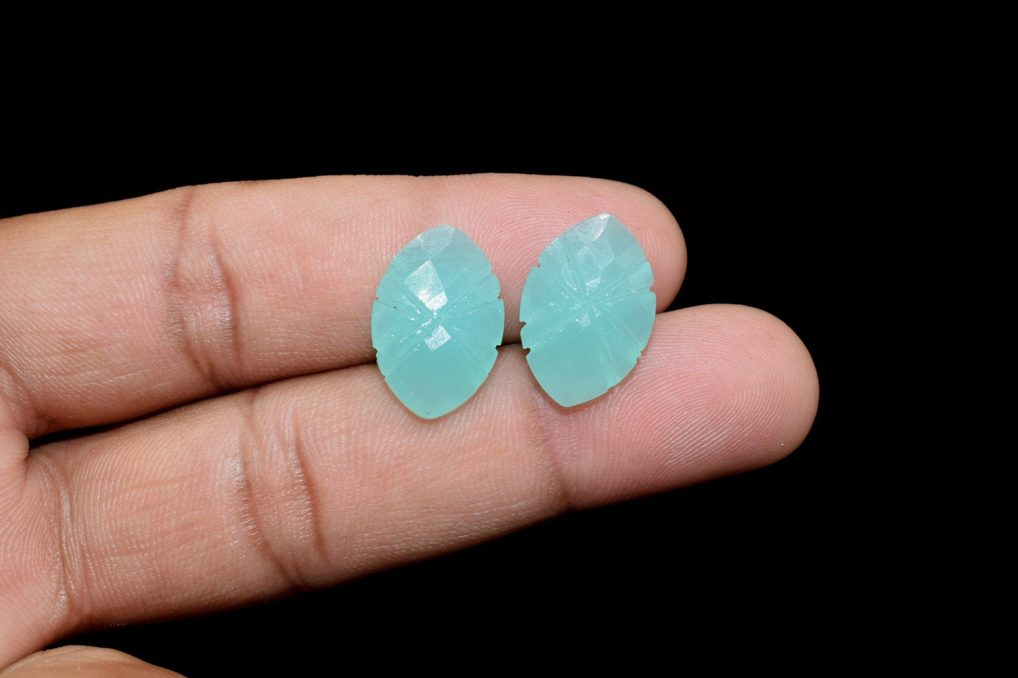Aqua Chalcedony Carved 12x18mm Marquise Beads,Aqua Chalcedony Fancy Carving Briolettes,Gemstobe Carved Briolettes,Side Drill Marquise Beads