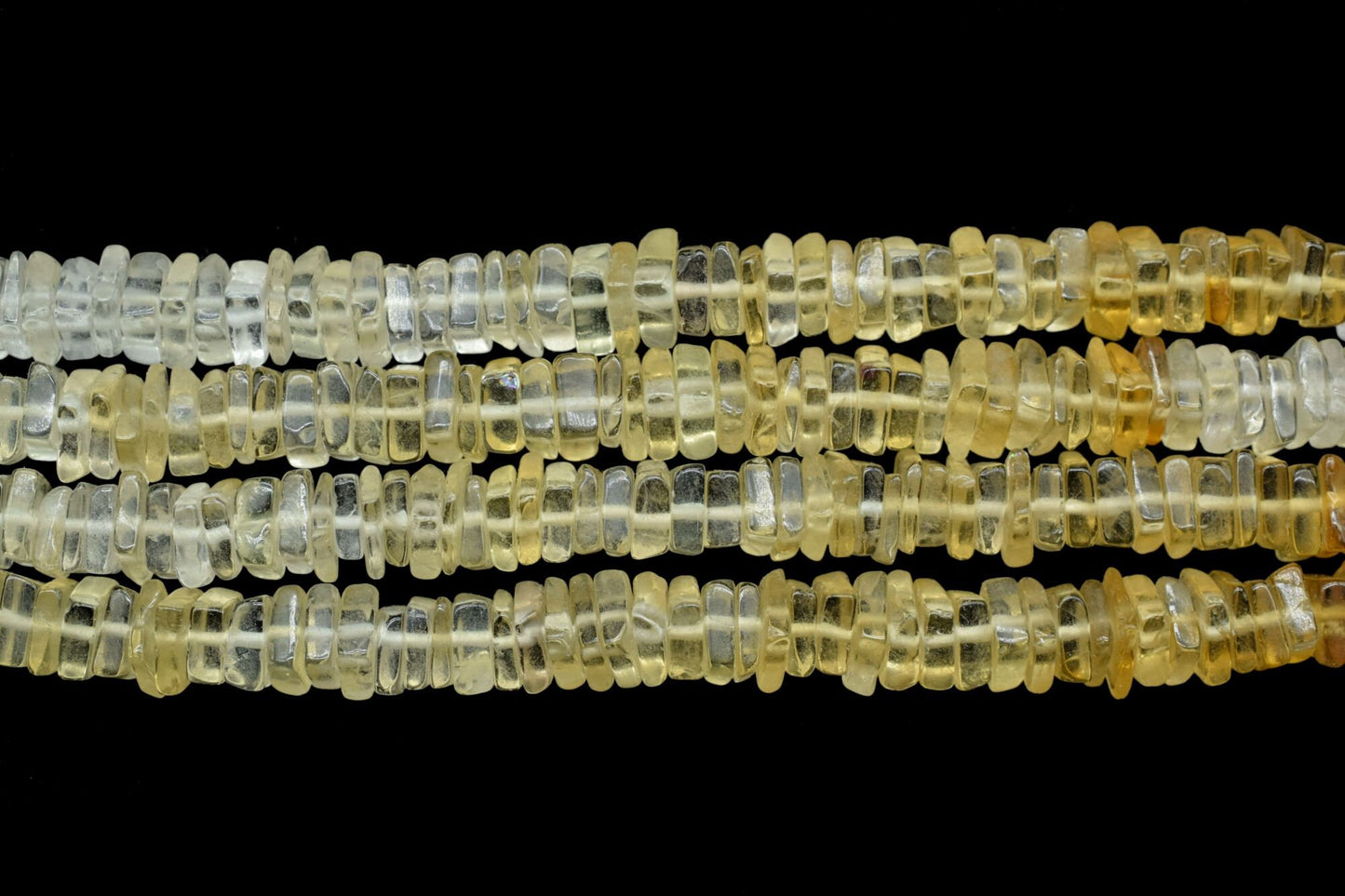 Citrine Heishi Beads, Natural Citrine Heishi Cut Beads, Citrine Smooth Square Bead,Citrine Heishi Bead,Natural Gemstones,November Birthstone