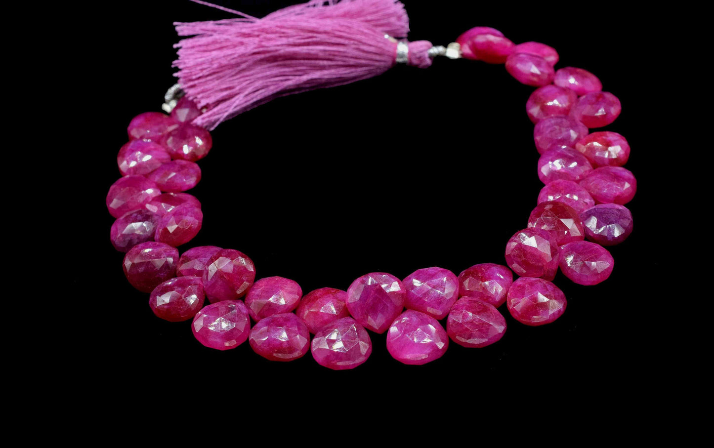 Natural Ruby Heart Shape Briolettes, Super Genuine Ruby Faceted Heart Shape Beads Briolette, Ruby Heart Shape Beads, Jewelry Making Supplies