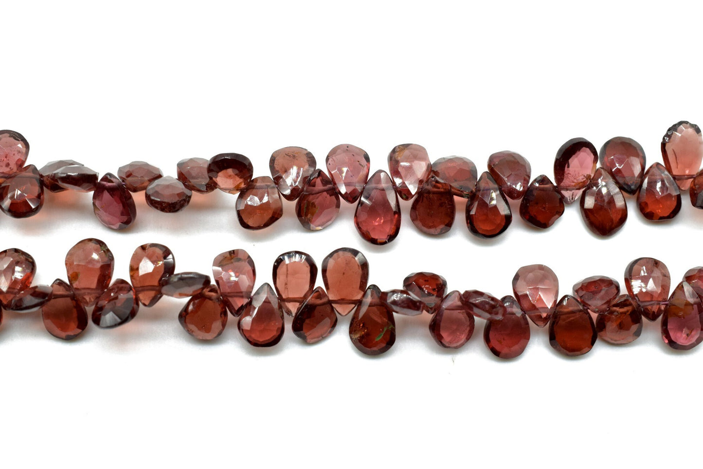 garnet Briolette,garnet pear shape faceted beads,6x9 mm garnet teardrop,garnet pear shape strand,jewelry making beads,garnet gemstone beads