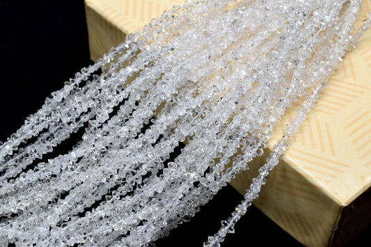 Sparkling Herkimer Diamond Quartz, Full Drill, Faceted Nuggets,Herkimer Diamond Nuggets stone,Herkimer jewelry making supplies and crafts