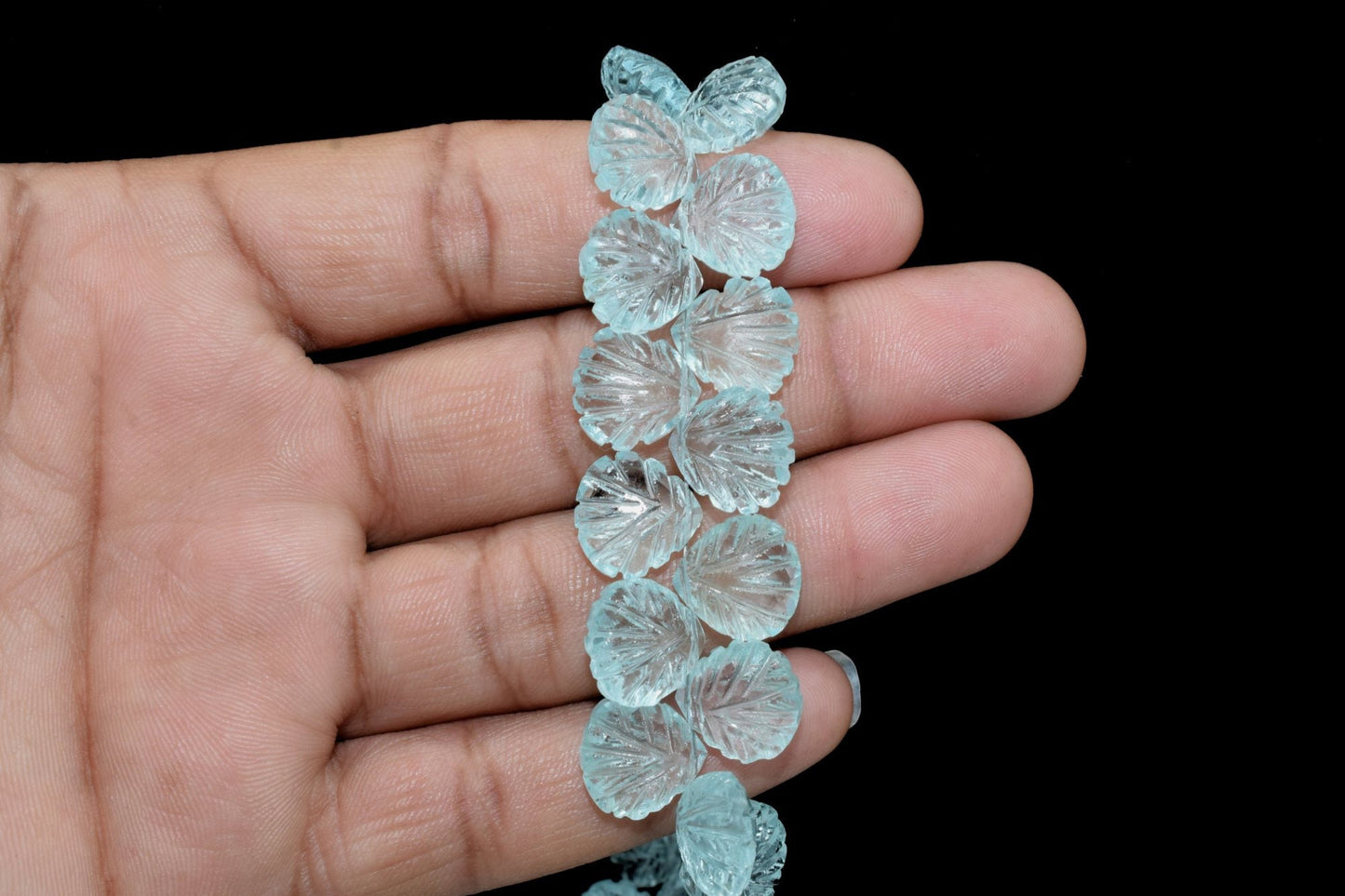 Aquamarine Carving Heart Shape Briolettes,12mm Carved Heart Shape Beads,Aquamarine Heart Shape beads,Aquamarine Briolettes,Aquamarine Beads,