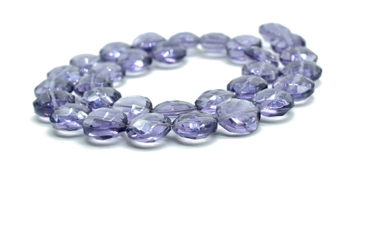 Genuine Natural Amethyst Coin,10mm Round Briolette,Purple Drilled Faceted Gemstone,February Birthstone,Faceted Coin Shape Briolettes,