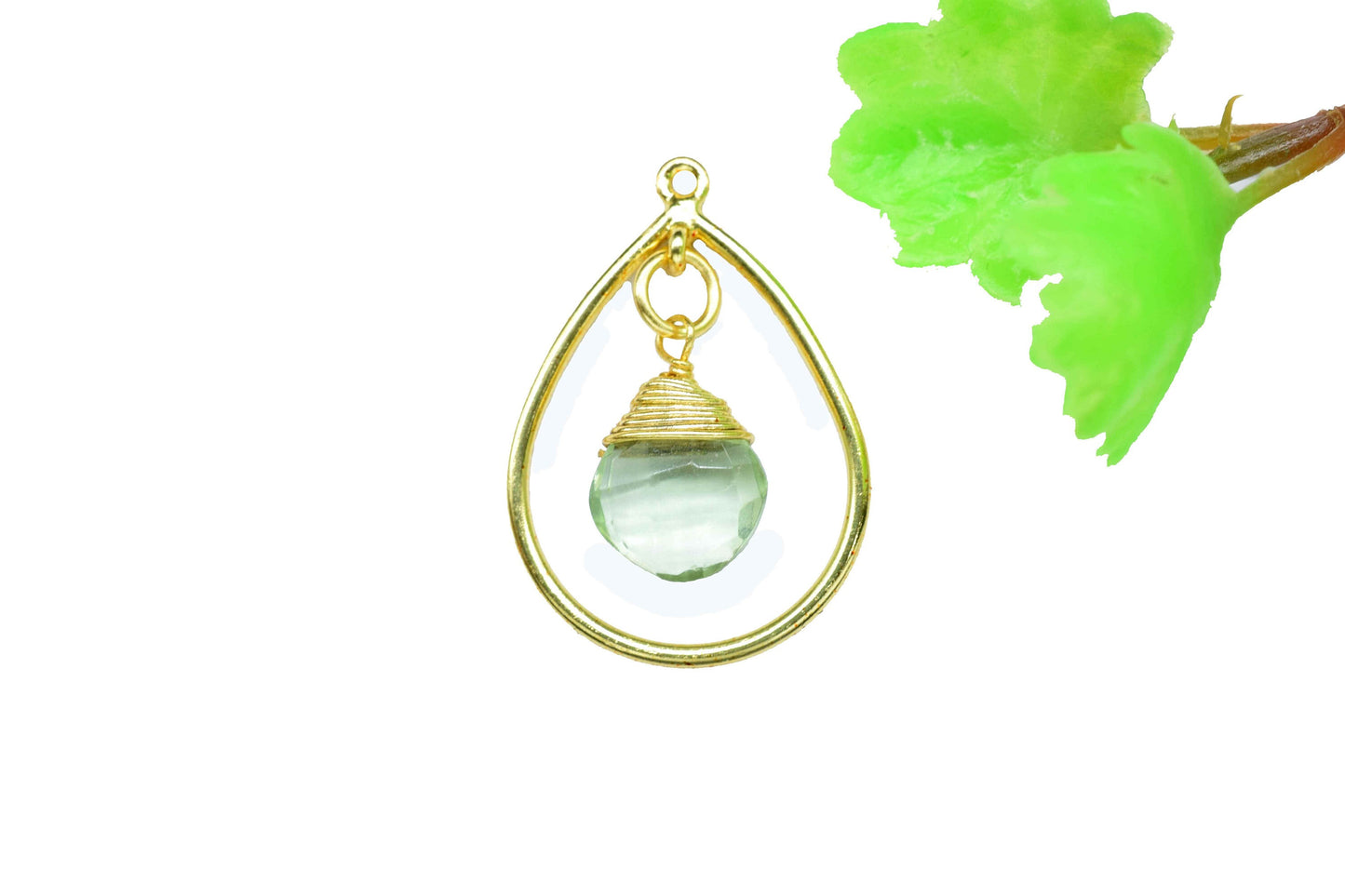 Components Wire Wrapped Connectors,Station Link Supply,Gemstone Beads Components,Pendant Jewelry,Finding Teardrop,Handmade Dangle Earrings