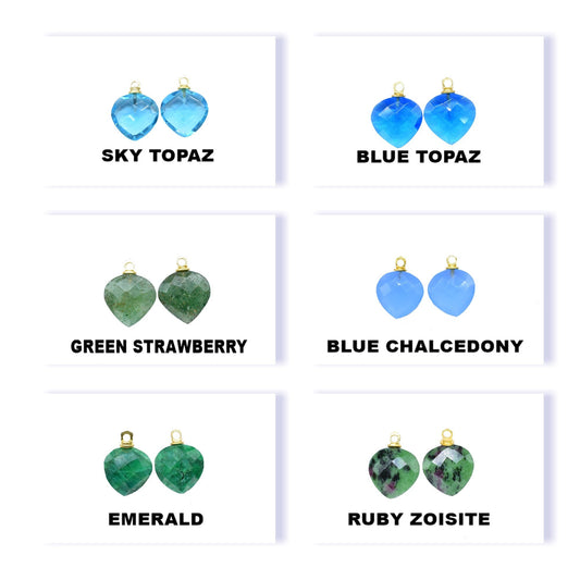 Handmade Single Bail Connector,Craft Supplies Link,Finding Component,Beads Jewelry,Gemstone Briolettes Pendants,Heart Shape Pendant Charm