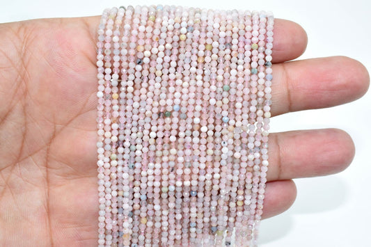 Pink Aquamarine beads,Gemstone Beads For Jewelry Making,Aquamarine Faceted beads, Micro Faceted bead,13 inch bead strand.pink rondelle beads