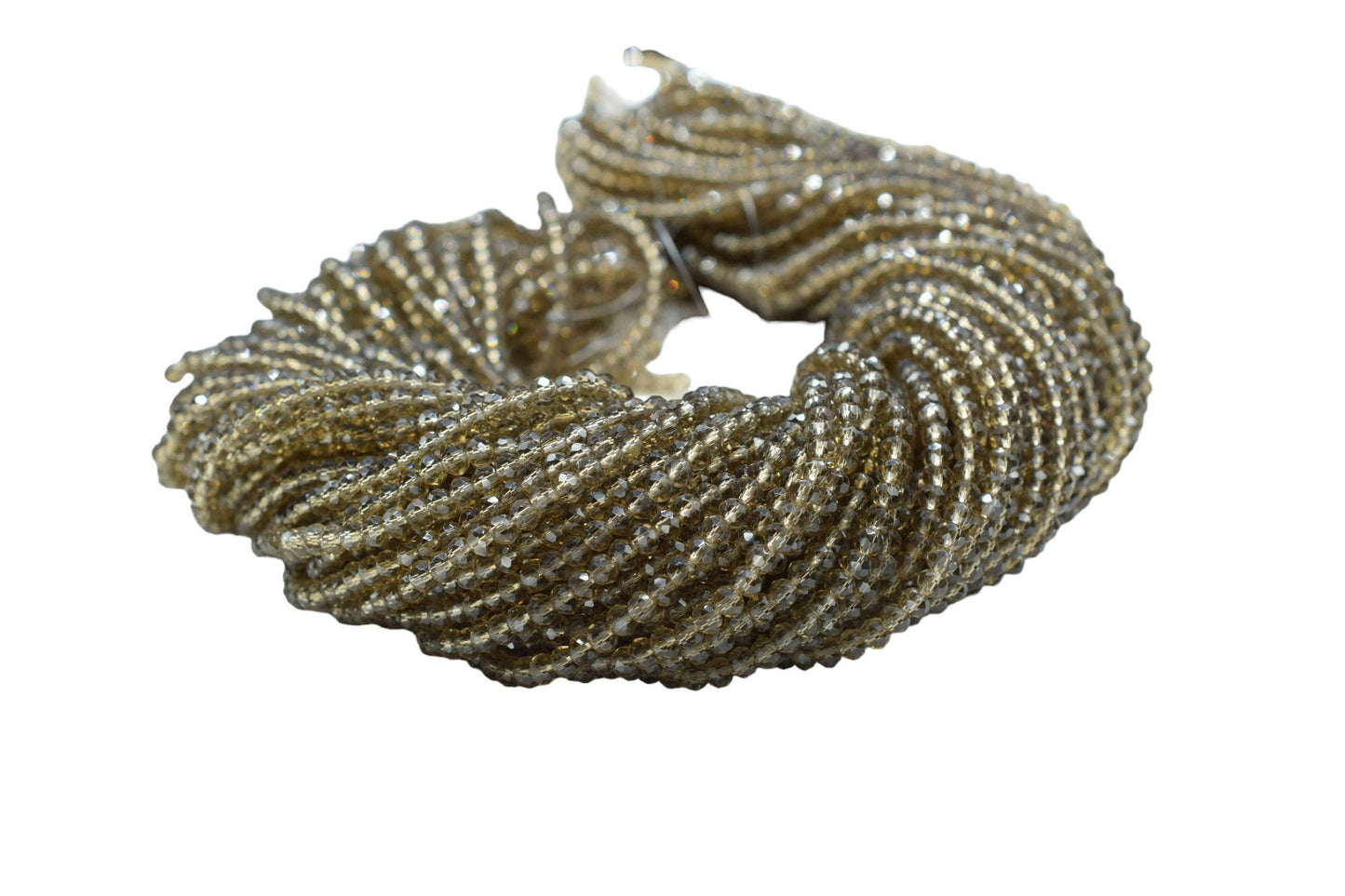 Smokey Quartz Faceted Beads/Loose Stone Beads/JewelryMaking Beads/Smokey Quartz Beads Strand/Rondelle Beads/13 inche beads Strand