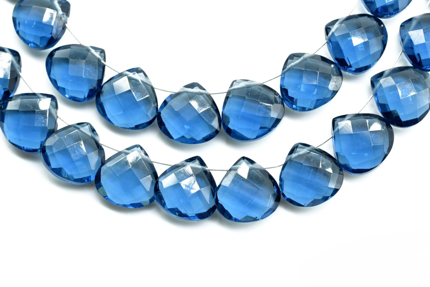 Kyanite Heart Shape Faceted Beads Strand,10mm Heart Shap Briolettes ,Moss Kyanite Briolettes ,jewelry making beads,gemstone Briolettes,beads