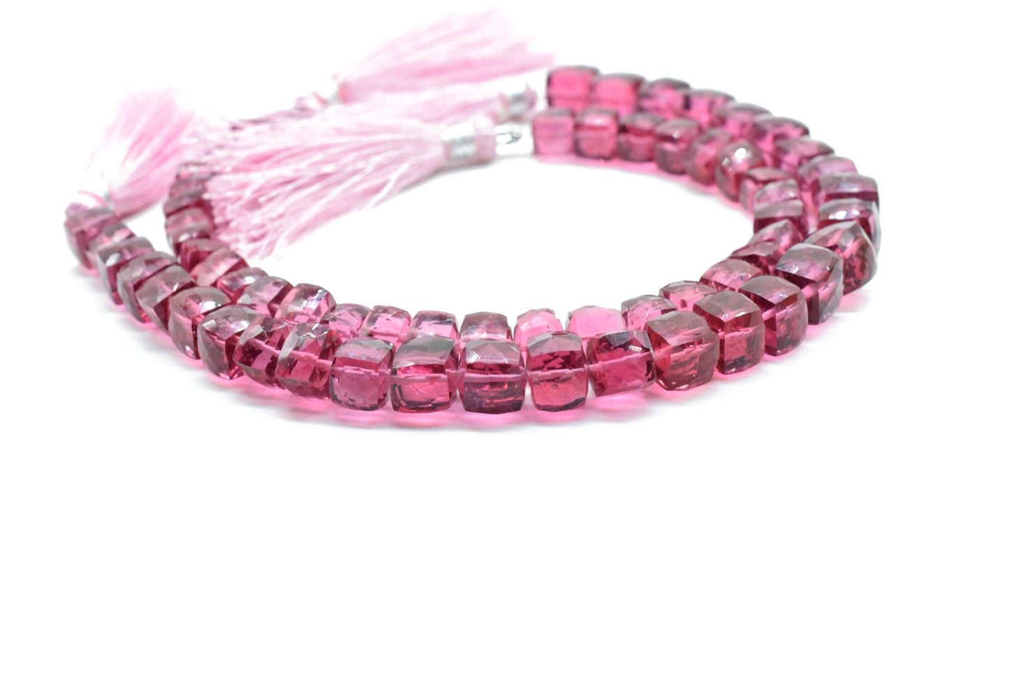 Pink Tourmaline Faceted Cube Beads,Tourmaline Square Dice Beads,pink cube Strand,8 to9mm Tourmaline Square Beads,Jewelry making beads,3D Box