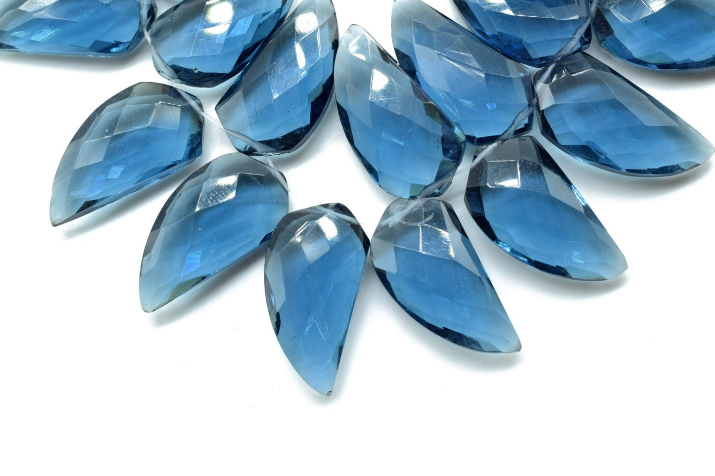 Natural Kyanite 10x20mm Horn shape faceted beads,Shark Tooth Shape beads, jewelry making supplies,Kyanite Briolettes,AAA Quality Briolettes,