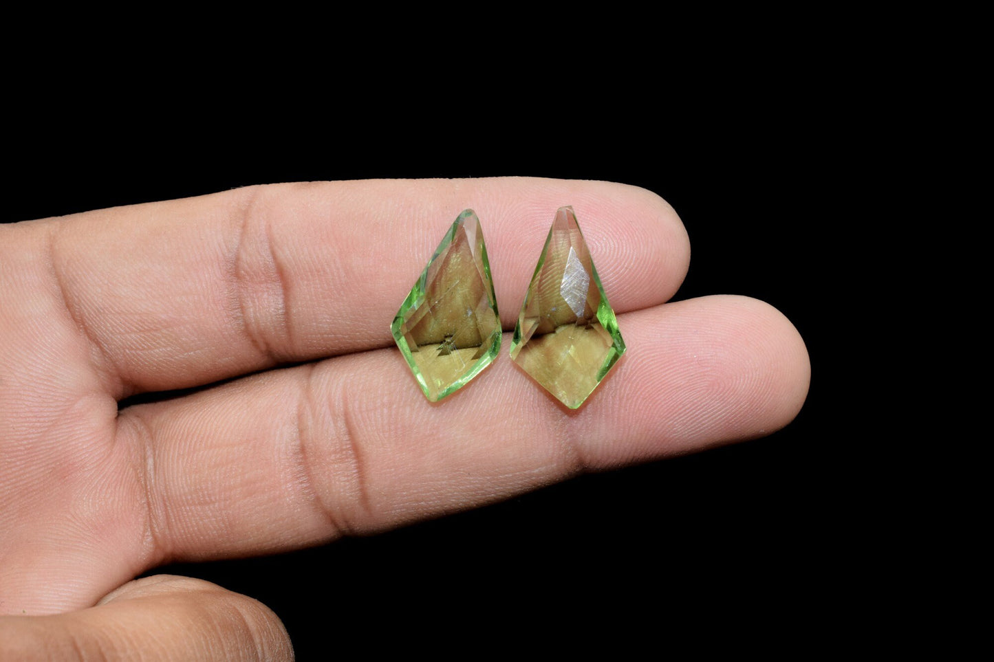 Green Amethyst Faceted Fancy Pear Shape Briolettes,12x20mm Fancy Pear Beads,Amethyst Fancy Beads,Green Amethyst Briolette,Fancy Faceted bead