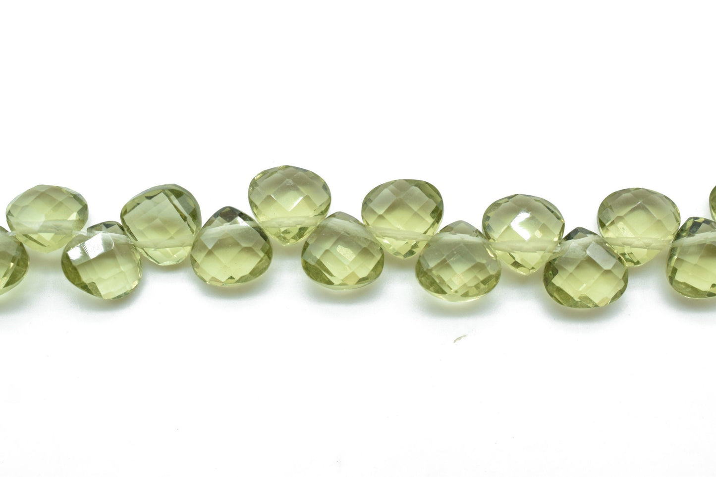 Peridot Heart shape 6mm Briolettes,Jewelry making supplies,craft supplies,Peridot  faceted briolettes beads strands,Peridot faceted beads