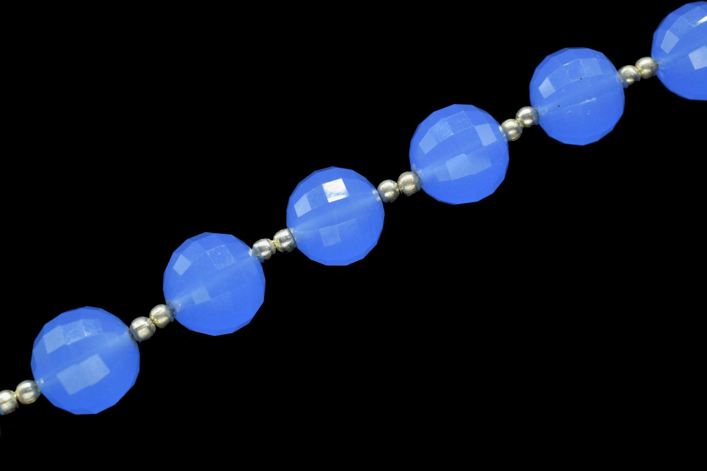 BLUE chalcedony 10mm Faceted Round balls,gemstone,Faceted round,,Natural Chalcedony Semi Precious Bead,round balls beads,handmade balls bead