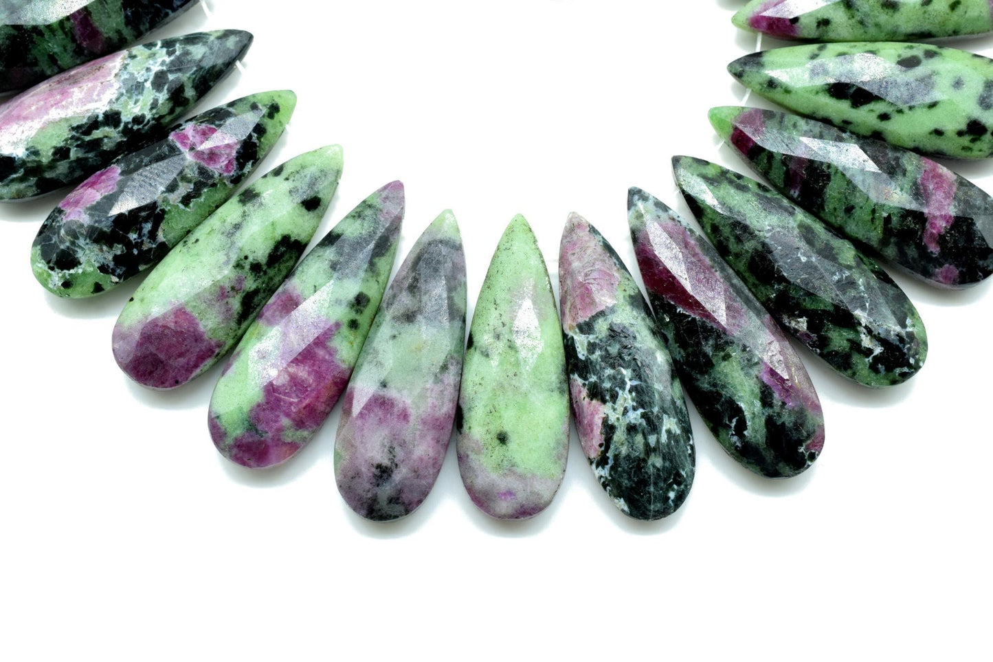 Natural Ruby Zoisite Long drop 10x30mm Briolettes,Ruby Zoisite Briolette,Ruby Zoisite Tear Drop Briolettes,jewelry supplies,jewelry making