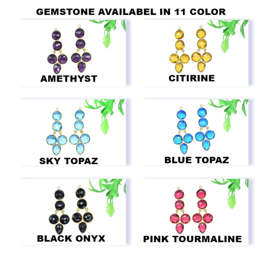 Handmade Pendant Connectors,Gemstone Craft Supply,Elegant Finding Beads,Components Beads Jewelry,Station Bezel Link,Components Earrings,Gift