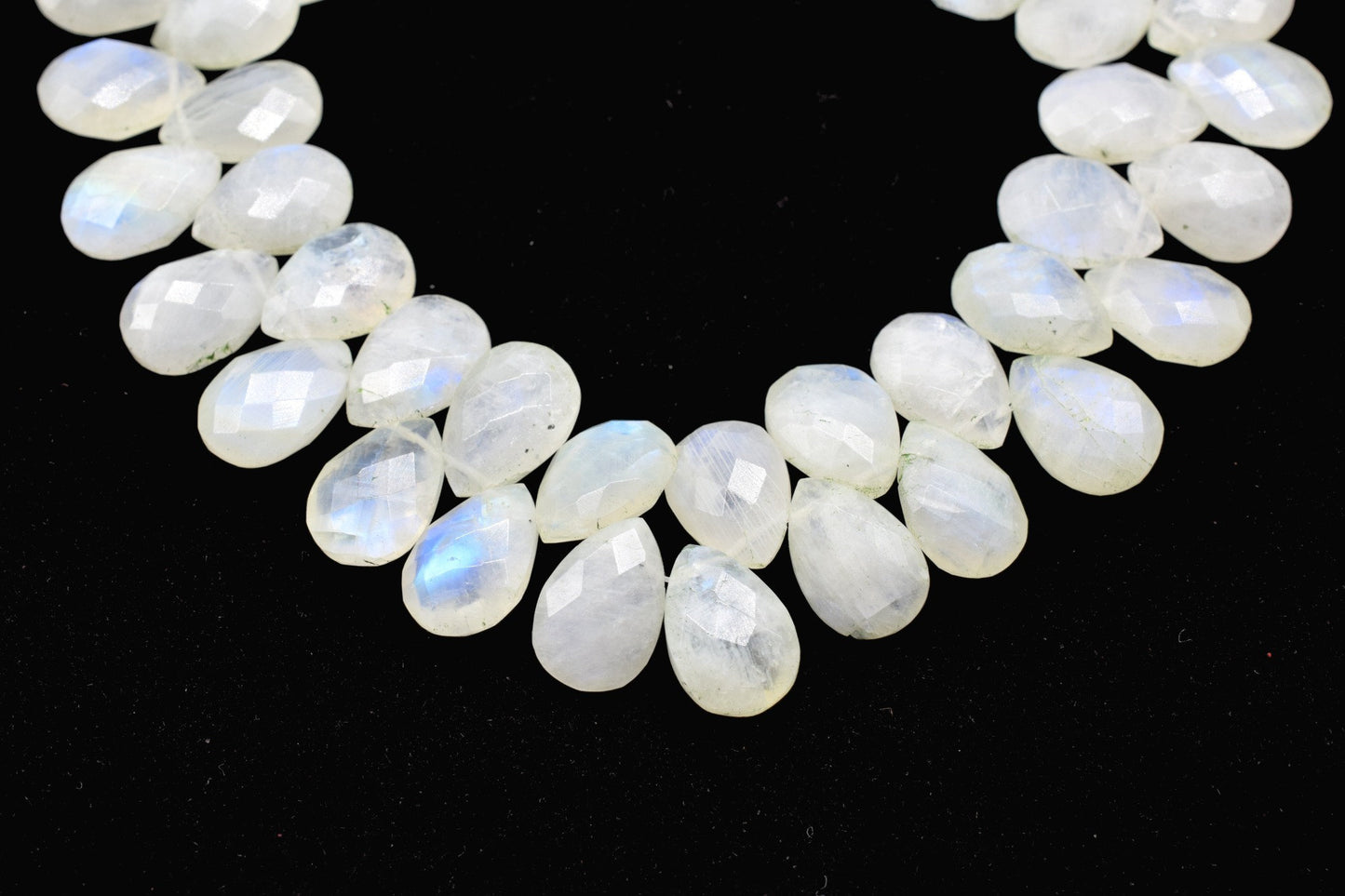 Moonstone 9x13mm teardrop Briolettes,Moonstone Beads,Moonstone Beads,Moonstone Faceted Pear Briolettes,Moonstone Jewelry making ,Supplies
