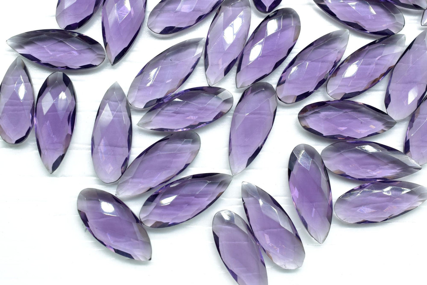 Amethyst  8X20mm Faceted Teardrop Briolettes,Amethyst Faceted Briolettes,Gemstone Briolettes,Amethyst Long  Faceted Pear Beads,Jewelry Beads