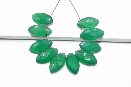 Green Onyx Marquise briolettes,6x12mm marquise,Green Onyx Pear Briolettes Supplies,Craft Supplies,Green Onyx Micro Briolette Bead,Green Onyx
