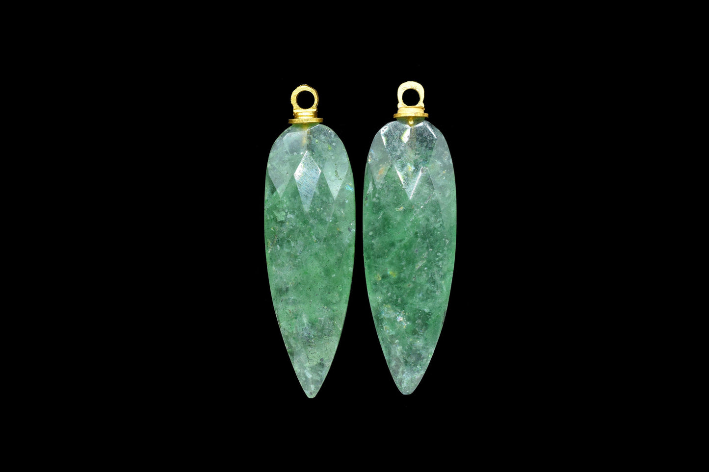 Gemstone Long Teardrop Pendant,Teardrop Drill Pendant Charm,Craft Supplies Tools,Findings Link Pendants,Single Bail Connector,Component Gift