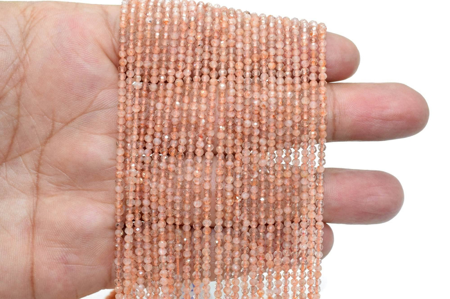 Sunstone beads,Orange color beads,2.5mm beads,AAA quality bead,Micro Faceted Beads,Semi Precious beads,Gemstone Faceted Beads,13 inch beads