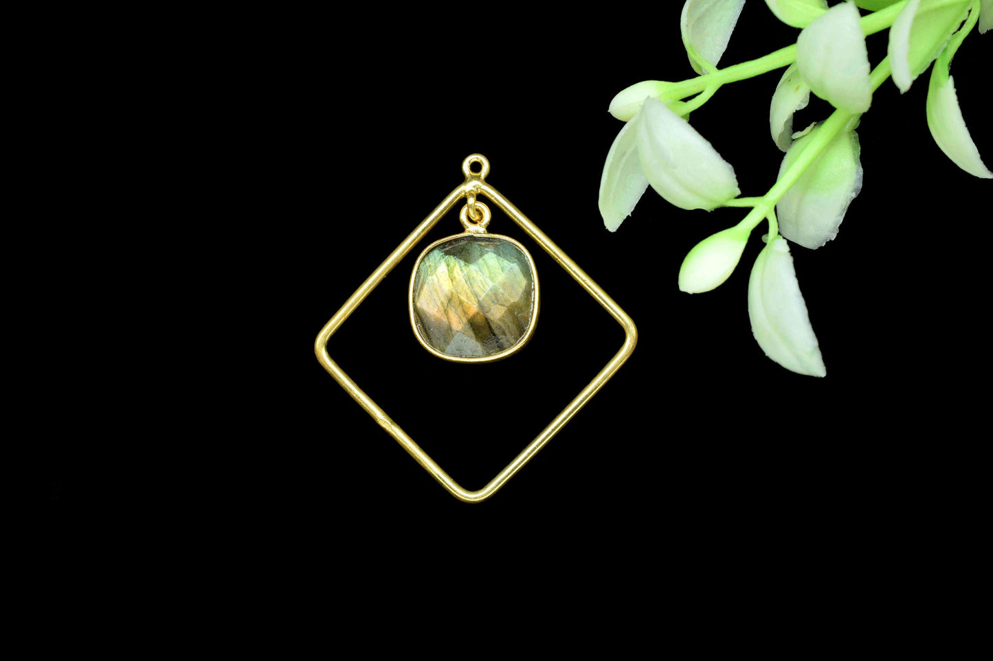 Square Bezel Pendant Connectors,Gemstone Craft Supply,Handmade Square Beads Jewelry,Components Earrings,Station Finding Link,Statement Gift