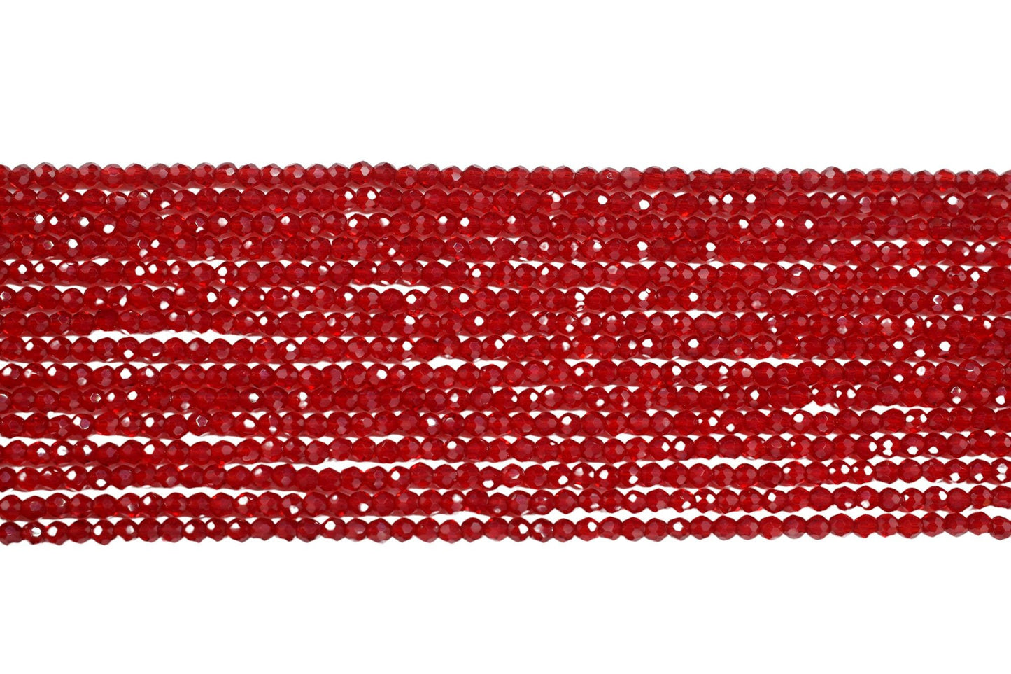 Red Quartz Faceted Beads/Beads Strand/Jewerly Making Beads/2mm Red Beads Strand/Loose Gemstone Beads/Rondelle Beads/Gift