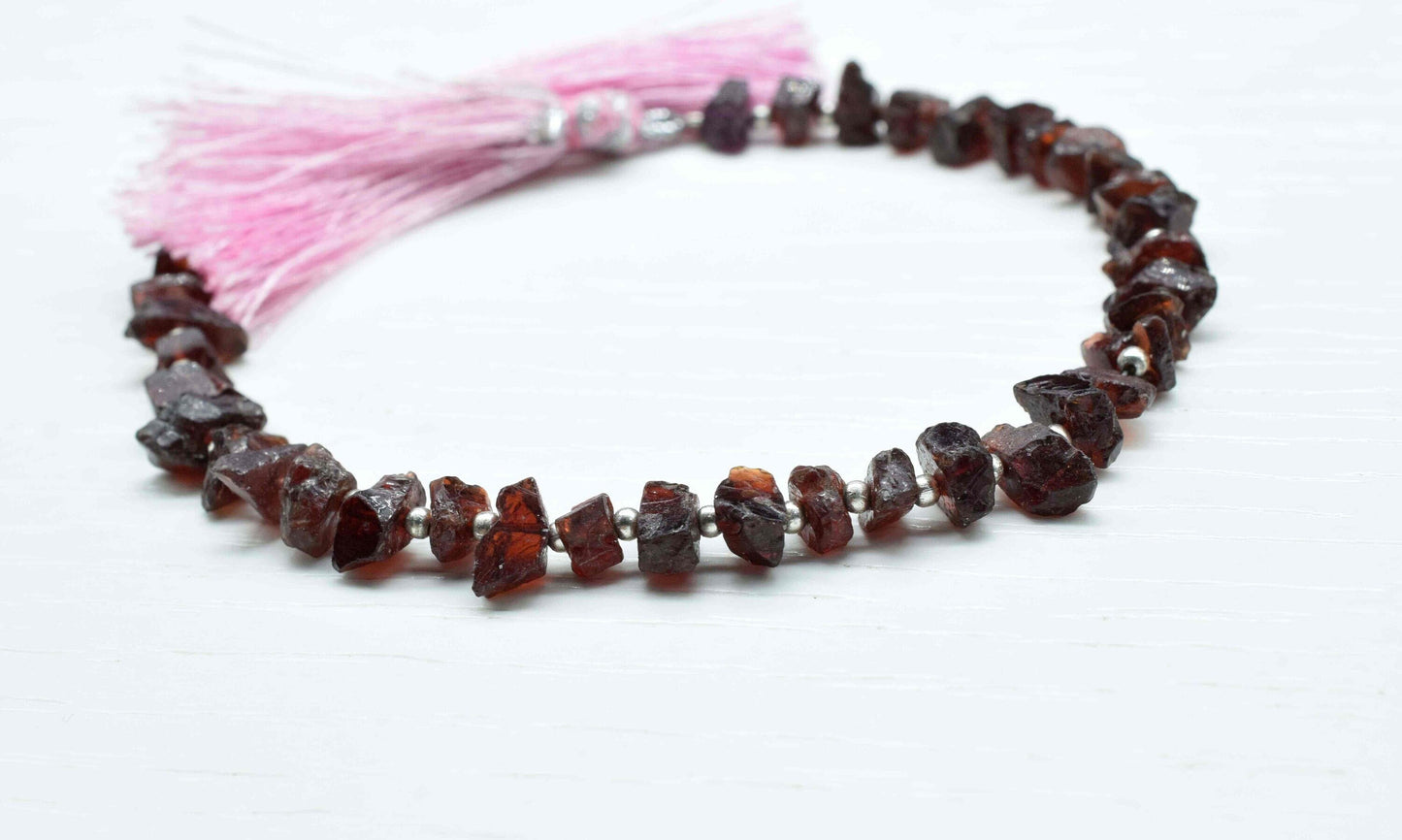 Raw Garnet 4x7mm to 5x10mm Nuggets Shape Beads Strands,Garnet Stone Bead Jewelry Making,Garnet Nugget beads,Garnet Gemstone Raw Stone Beads