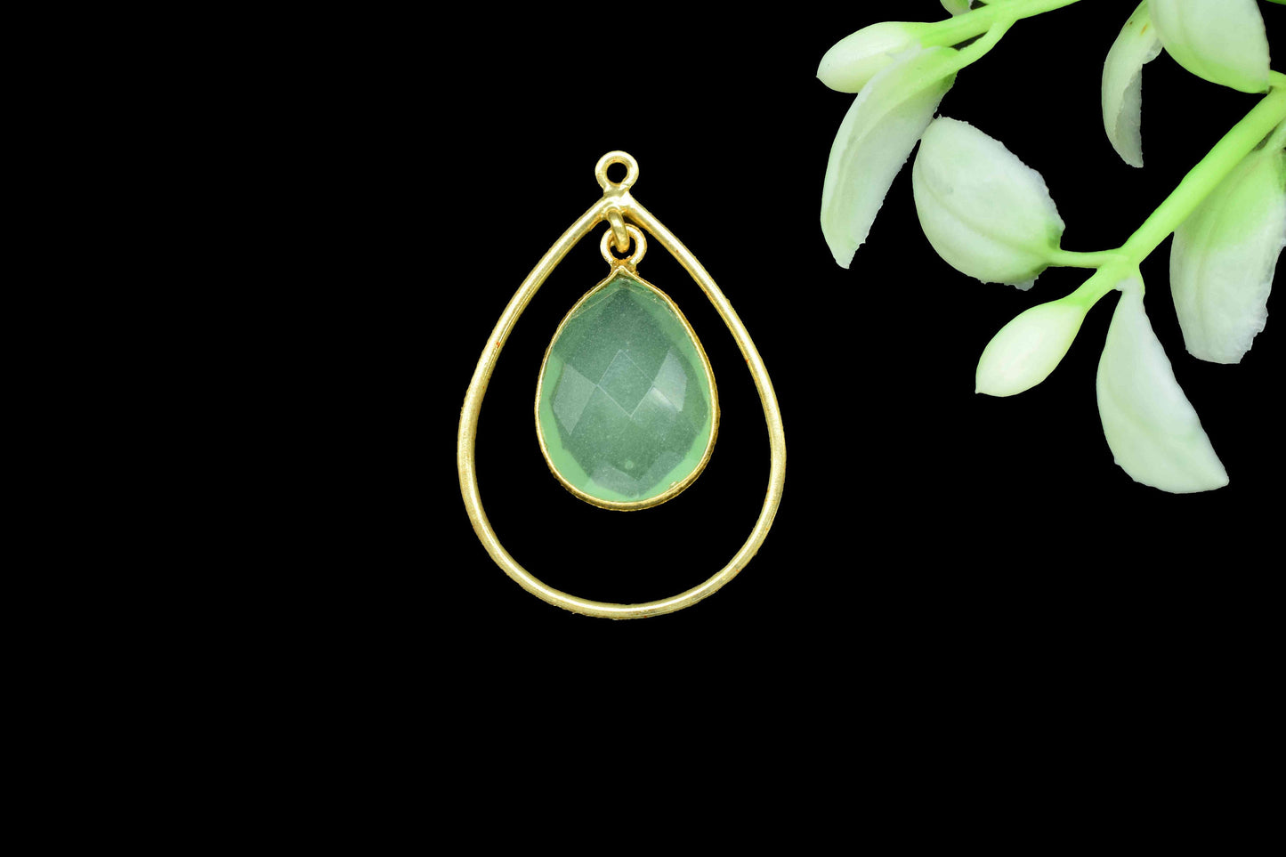 Finding Teardrop Bezel Pendants,Handmade Beads Dangle Earring,Station Link Supply,Statement Pendant Jewelry,Gemstone Finding Components,Gift