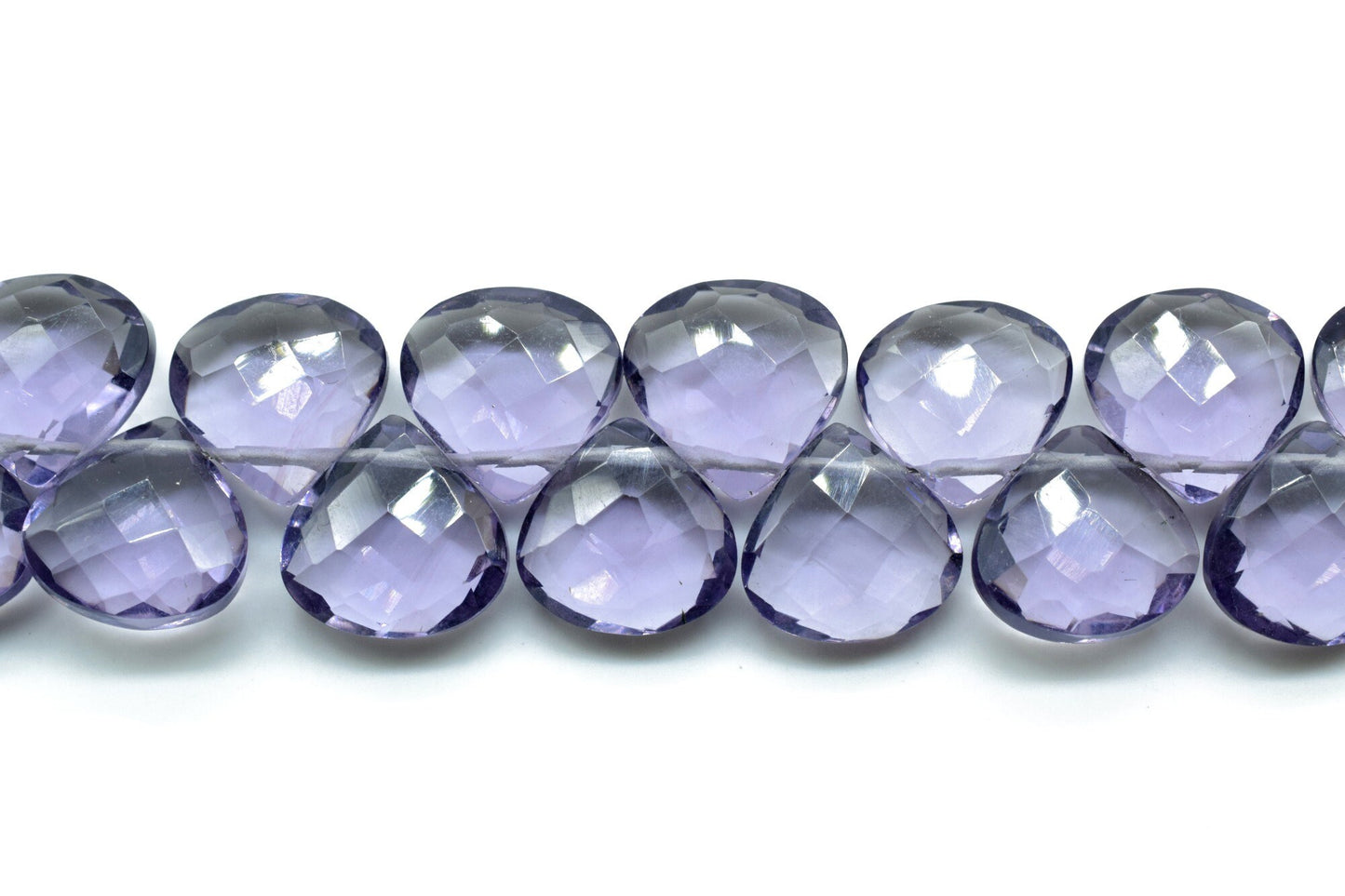 Amethyst Heart shape 10mm Briolettes,Amethyst drilled Briolette,February Birthstone briolettes,Purple Amethyst Quartz briolettes,Amethyst