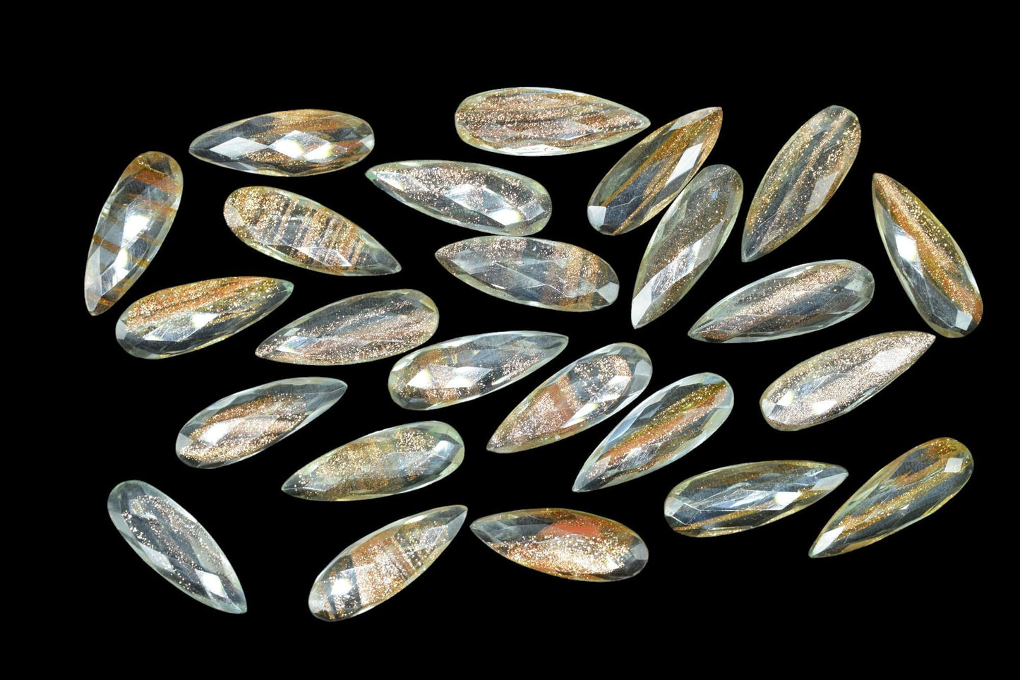 Copper infused Faceted 10X30mm Pear Shape Briolette,Copper infused Faceted Teardrop,Wholesale Gemstone Beads For Jewelry,Calibrated Gemstone