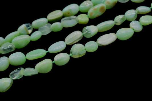 Top Quality Chrysoprase Nuggets Shape 6x7mm to 6x10mm Beads, Chrysoprase Plain Nugget Beads, Chrysoprase Smooth Beads, Jewelry Making Craft